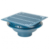 Zurn Z150-8NH-DG<br> 14In Square Prom Deck Drain-Ductile Grate