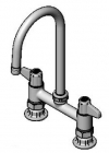 Equip by T&S Brass<BR>6&quot; Deck Mount Faucets with Lever Handles