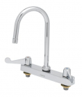 Equip by T&S Brass<BR>8&quot; Centers Workboard Faucets W/ Wrist Blade Handles