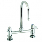 Equip by T&S Brass<BR>8&quot; Deck Mount Faucets with Lever Handles