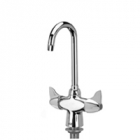 Zurn Z826A3-XL Double Lab Faucet  3-1/2in Gooseneck  Dome Lever Hles Lead-free