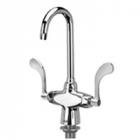 Zurn Z826A4-XL Double Lab Faucet  3-1/2in Gooseneck  4in Wrist Blade Hles Lead-free