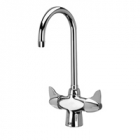 Zurn Z826B3-XL Double Lab Faucet  5-3/8in Gooseneck  Dome Lever Hles Lead-free