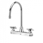 Zurn Z871C2-XL Kitchen Sink Faucet  8in Gooseneck  Four-Arm Hles. Lead-free
