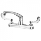 Zurn Z871G4-XL Kitchen Sink Faucet  8in Cast Spout  4in Wrist Blade Hles.Lead-free