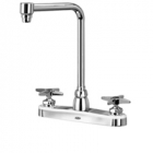 Zurn Z871S2-XL Lead-Free Kitchen Sink Faucet  8in Bent Riser Spout  Four-Arm Hles. Lead-Free