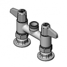 T&amp;S BRASS 5F-4DLS00 EQUIP 4IN DECK MOUNT SWIVEL BASE FAUCET