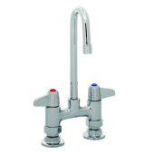 T&amp;S BRASS 5F-4DLS03 EQUIP 4IN DECK MOUNT BASE FAUCET