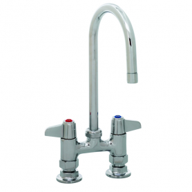 T&amp;S BRASS 5F-4DLS05 EQUIP 4IN DECK MOUNT FAUCET