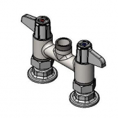 T&amp;S BRASS 5F-4DLX00 EQUIP 4IN CTRSDECK MOUNT SWIVEL BASE FAUCET
