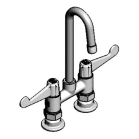 T&amp;S BRASS 5F-4DWS03 EQUIP 4IN DECK MOUNT BASE FAUCET