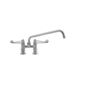 T&amp;S BRASS 5F-4DWS10 EQUIP 4IN DECK MOUNT SWIVEL BASE FAUCET
