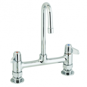T&amp;S BRASS 5F-8DLS03 EQUIP 8IN DECK MOUNT FAUCET