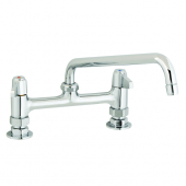 T&amp;S BRASS 5F-8DLS10 EQUIP 8IN DECK MOUNT FAUCETS 10IN SWING