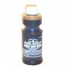 ONE-SHOT Sulfuric ACID DRAIN CLEANER -Pint  Bottles - (Case of 12)