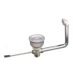 CHG Box Pattern Drain, Overflow Outlet, Lever Hdl, 6.5IN Sink Opening, 2IN NPS
