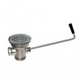CHG D55-7510-R Twist Handle Drain 3.5"Sink Opening Dual Outlet