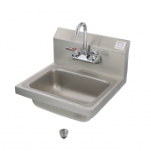 CHG FS20-101405K1Wall Mount Stainless Hand Sink w/Backsplash