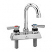 CHG KL41-4000-SE1 Deck Mnt Faucet 4" Cnt 3.5" Swing Gooseneck
