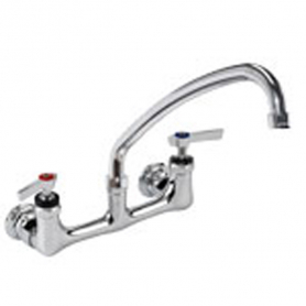 CHG Wl Mnt Fct, CP, 8IN Ctrs, Crmc Vlvs, 9IN Swng Arched Tblr Spout, 2.2 gpm Aerator, Lever Hdls, Low Ld