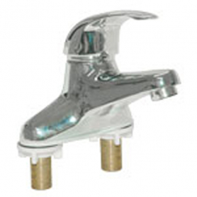 CHG Sgl Hdl Fct, 4IN Ctrs, CP, Crmc Vlv, Hot Limit Stop, 4.5IN (114mm) Cast Spout, Lever Hdl, Low Ld