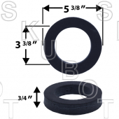 2&quot;&quot; URINAL SPONGE GASKET W/ ADHESIVE RING (4 PACK)