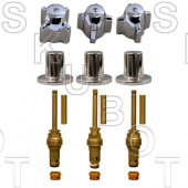 Replacement Central Brass* 3 Valve Tub &amp; Shower Rebuild Kit