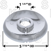 Replacement for Mixet* Escutcheon Chrome Plated