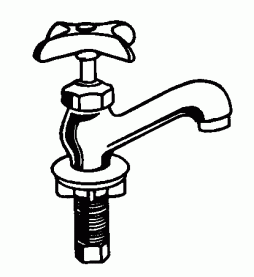 Heavy Duty Single Basin Faucet W/ H, C, &amp; P Index