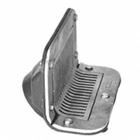 Zurn Z189-4NH-OB 5X6X11 Scupper Drain - Cast Iron Oblique Grate