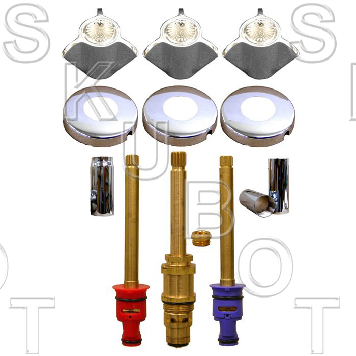 Factory Direct Plumbing Supply Bradley* 3 Valve Tub & Shower Rebuild