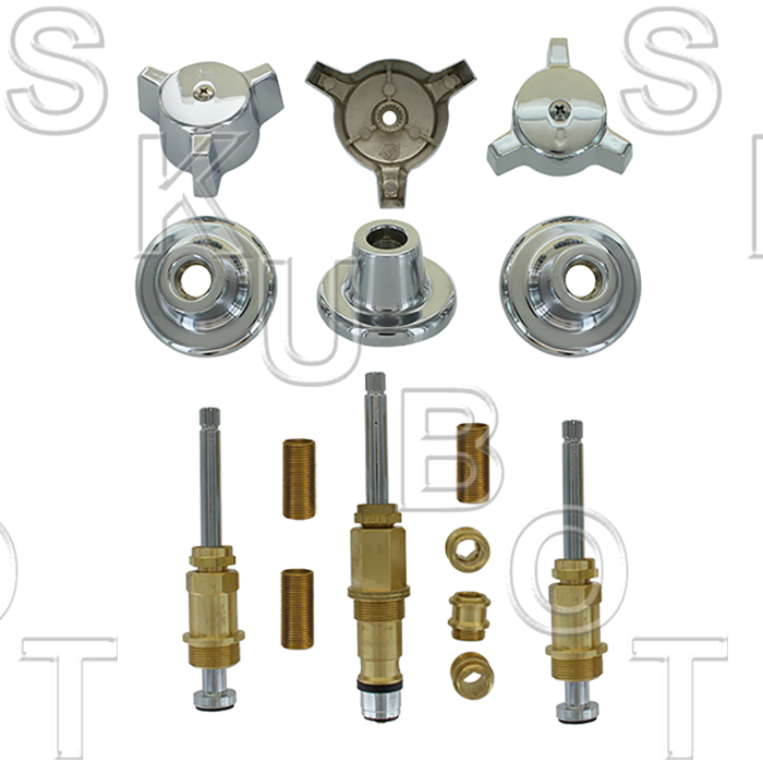 Factory Direct Plumbing Supply Briggs* Rebuild Kit For 3 Valve Tub