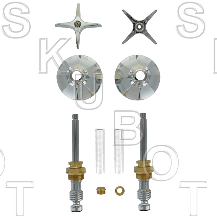 Factory Direct Plumbing Supply CraneRepcal* Cross Handle 2 Valve Tub