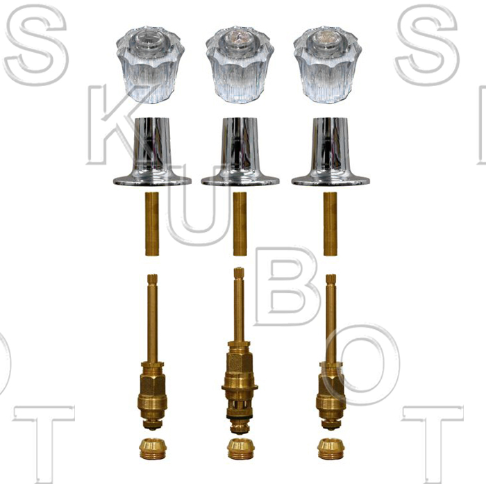 Factory Direct Plumbing Supply Gerber* 3 Valve Tub & Shower Rebuild