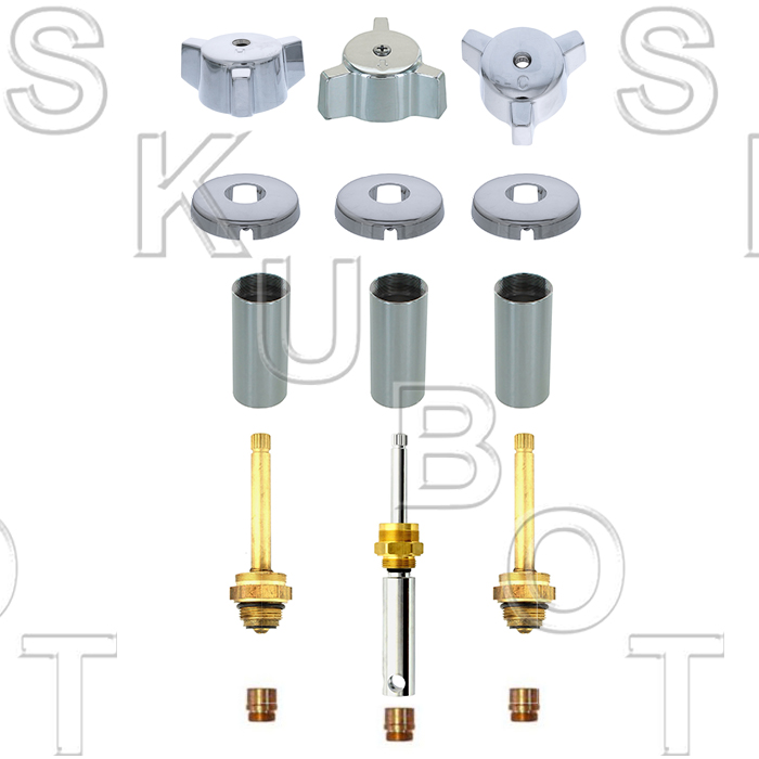 Factory Direct Plumbing Supply Indiana Brass* 3 Valve Rebuild Kit W