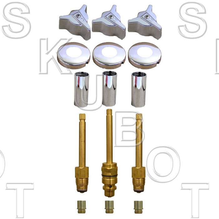 Factory Direct Plumbing Supply Milwaukee Faucets* 3 Valve Tub