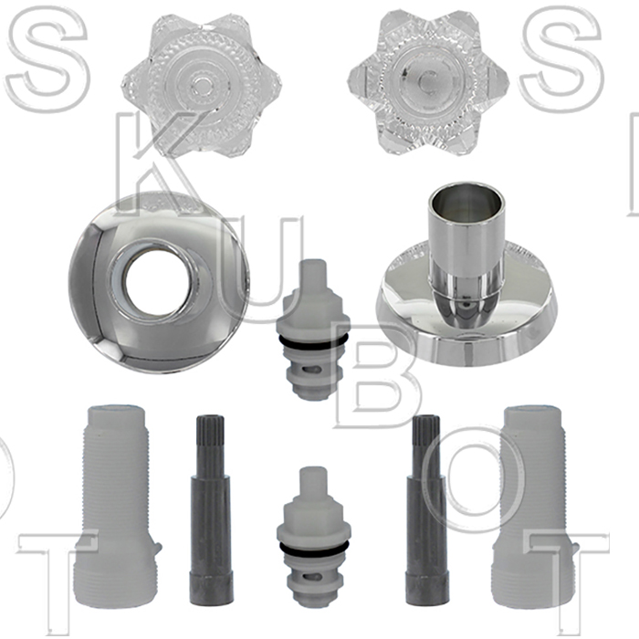 Factory Direct Plumbing Supply | NIBCO* 2 Handle Tub & Shower Kit