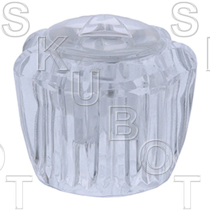 Factory Direct Plumbing Supply Delta* Replacement Acrylic Knob Diverter Handle P02406903DA