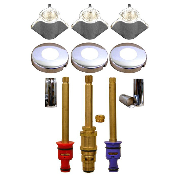 Factory Direct Plumbing Supply Bradley* 3 Valve Tub & Shower Rebuild