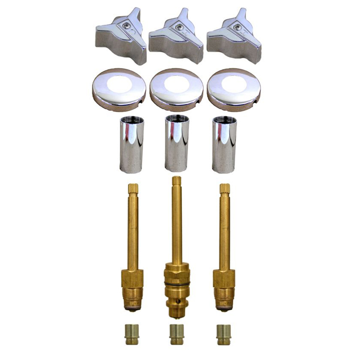 Factory Direct Plumbing Supply Milwaukee Faucets* 3 Valve Tub