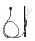 Leonard 501P-G-30 Hand Shower 69&rdquo; Chrome Hose 30&rdquo; Glide Rail