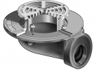MIFAB Series F1100-C-90 Floor Drain With Side Outlet  For Membrane Floor Areas