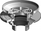 MIFAB-F1100-C-ER Extended Rim Floor Drain For Membrane Floor Areas