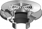 MIFAB-F1100-C-FT  Floor Drain With Recessed Flange For Membrane Floor Areas