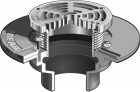 MIFAB-F1100-C-X  Floor Drain Heavy Duty Strainer For Membrane Floor Areas