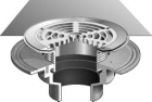 MIFAB-F1100-FC Floor Drain With Surface Membrane Clamp