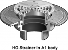 MIFAB-F1100-HG Floor Drain Round Hinged Strainer For Non Membrane Floor Areas