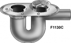 Mifab Series F1130C Floor Drain With Integral Deep Seal Trap And Cleanout