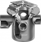 Mifab F1170-C-SD Floor Drain Multi Inlets Integral Trap Square Solid Hinged Cover