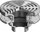 Mifab Series F1320-C Floor Drain With 9&quot; Round Adjustable Tractor Grate